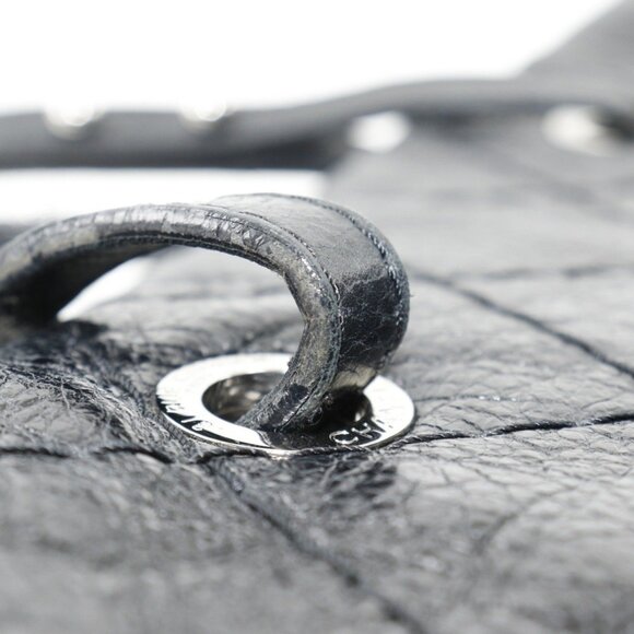 CHANEL Black Leather Coco Mark Tote Bag - Picture 9 of 12